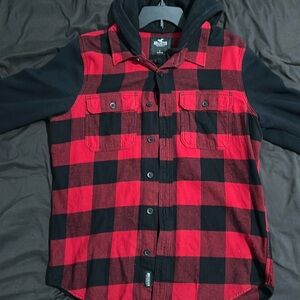Hollister Men’s Flannel Hoodie